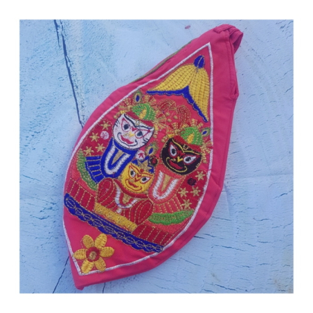 Japa pytlík Jagannáth, Baladév, Subhadra vyšívaný