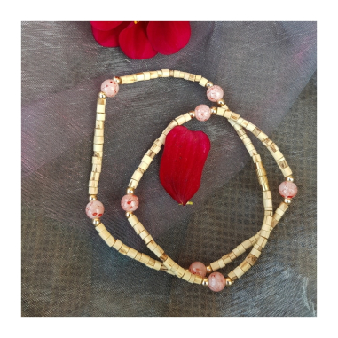 Kantimála 1ř. barevný mezi 2 zlatými korálky